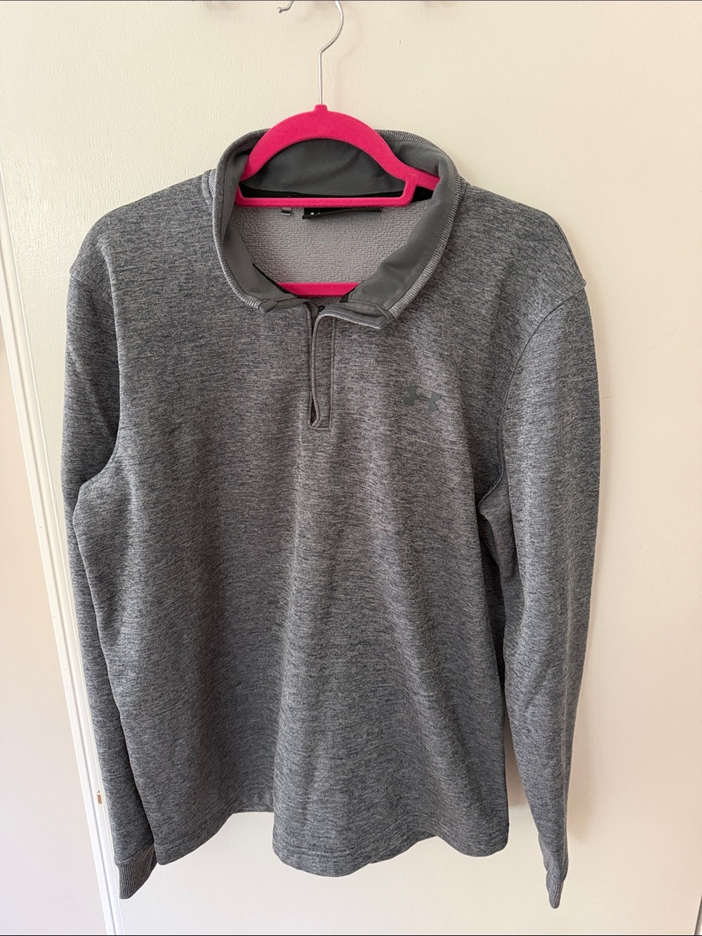 Under Armour Heather Gray 1/4 Zip Pullover